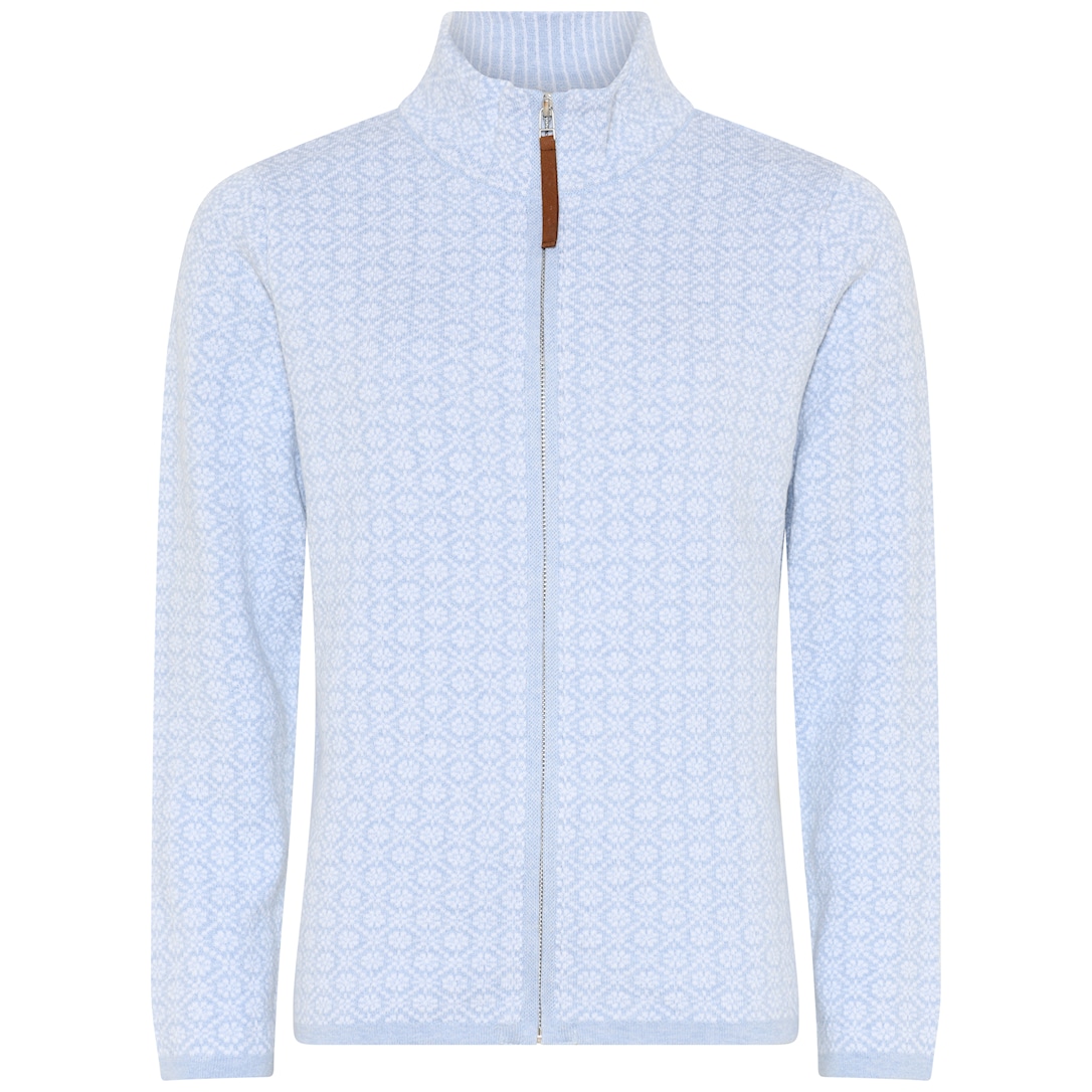 Skovhuus Kvinde Strik Cardigan Light Blue XXL