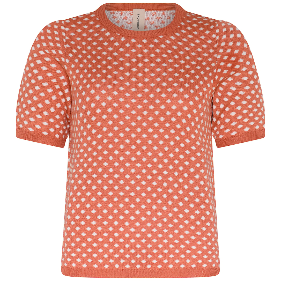 Skovhuus Kvinde T-shirt i Strik Orange XXL