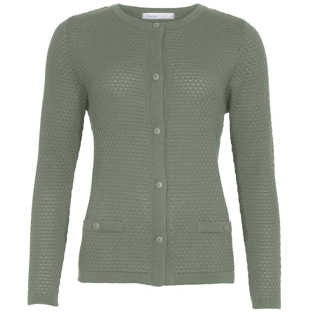 Skovhuus Kvinde Strik Cardigan Seagrass XL