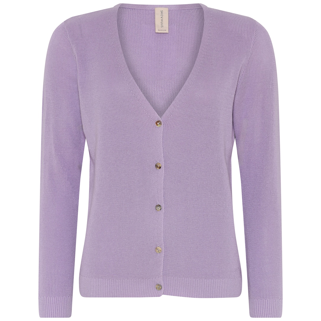 Skovhuus Kvinde Strik Cardigan Violet XXXL