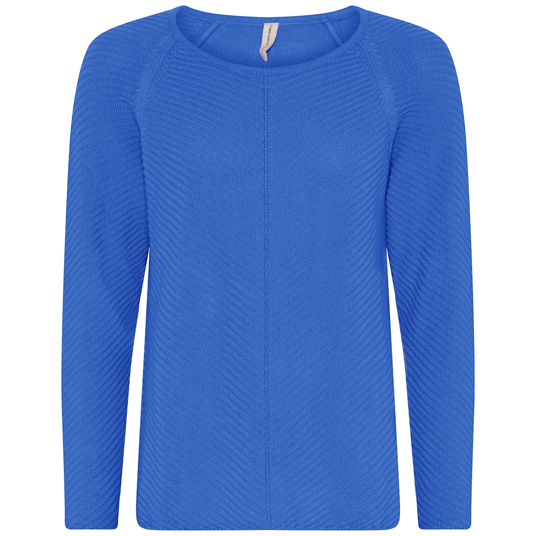 Skovhuus Kvinde Emma Strikbluse Marlin Blue S