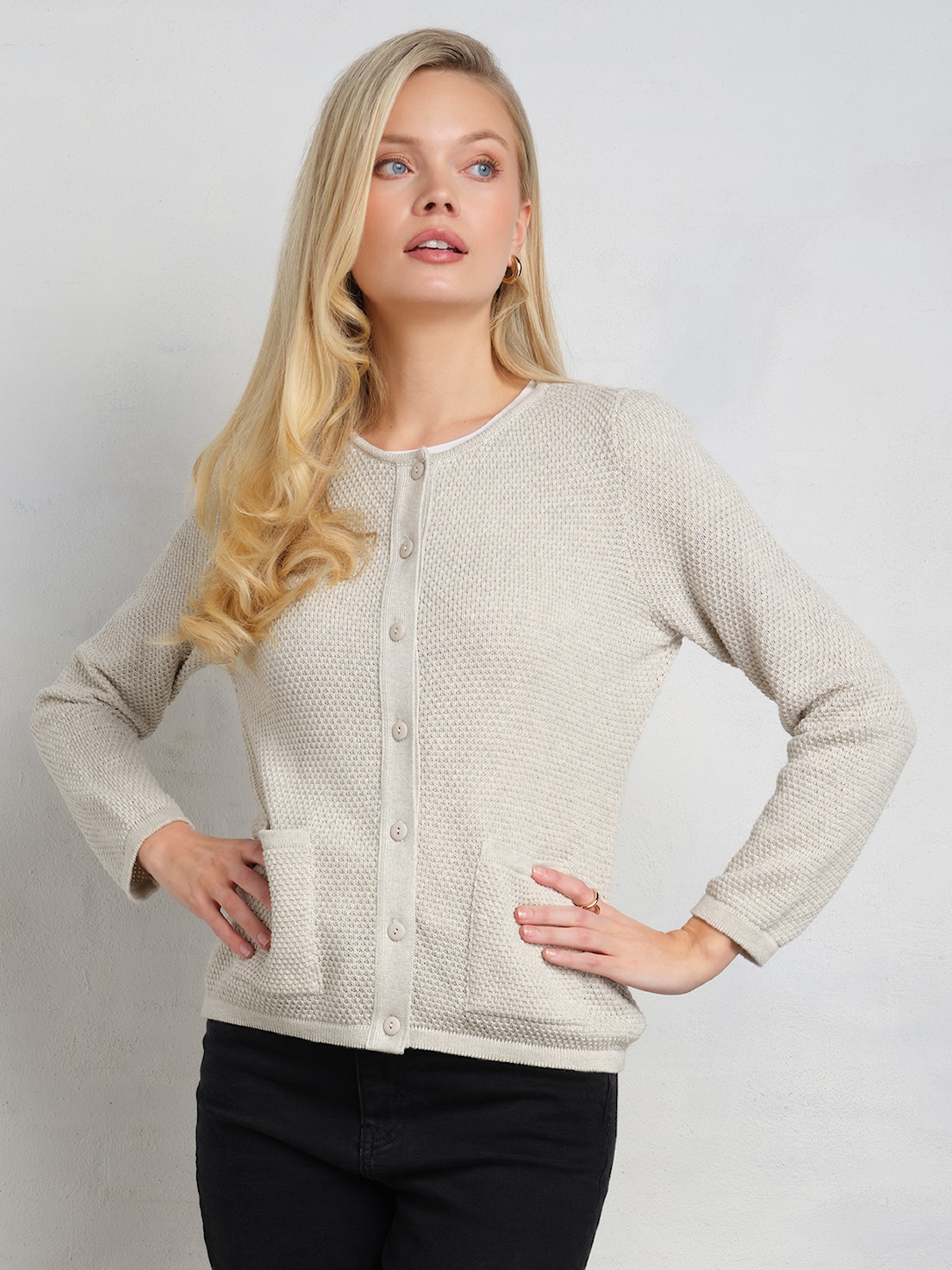 Skovhuus Kvinde Isabella Cardigan Kit melange L