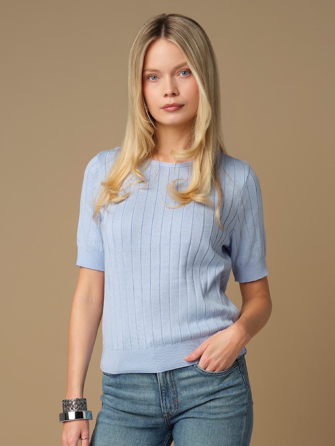 Skovhuus Kvinde Victoria T-shirt Starlight Blue S