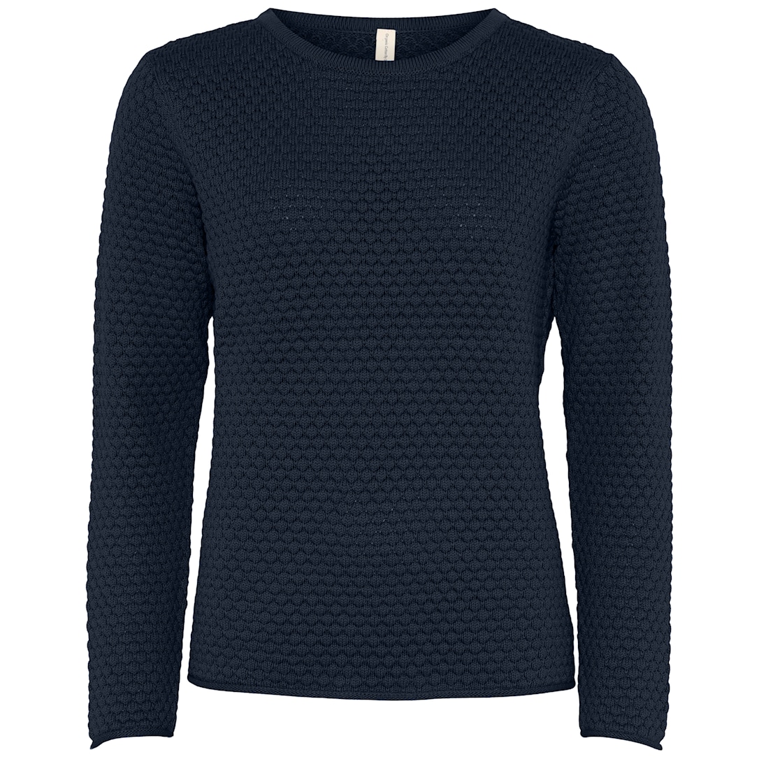 Skovhuus Kvinde Mathilde Strikbluse Marine Blue S