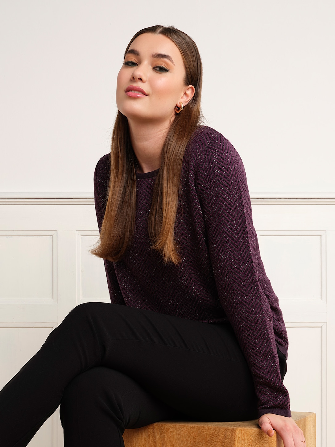 Skovhuus Kvinde Stine Bluse Dark Lilac