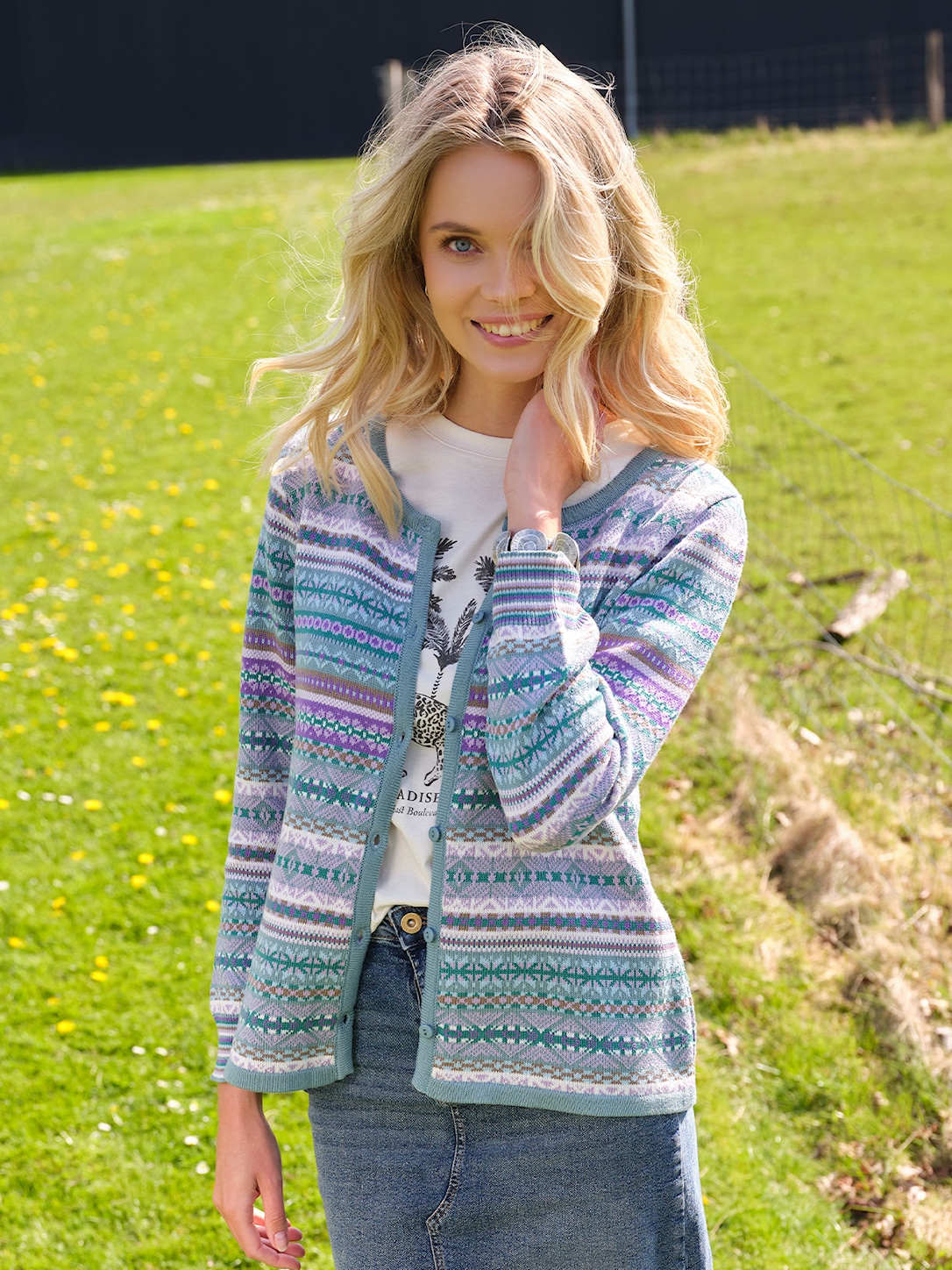 Skovhuus Kvinde Therese Cardigan Arktis Green S