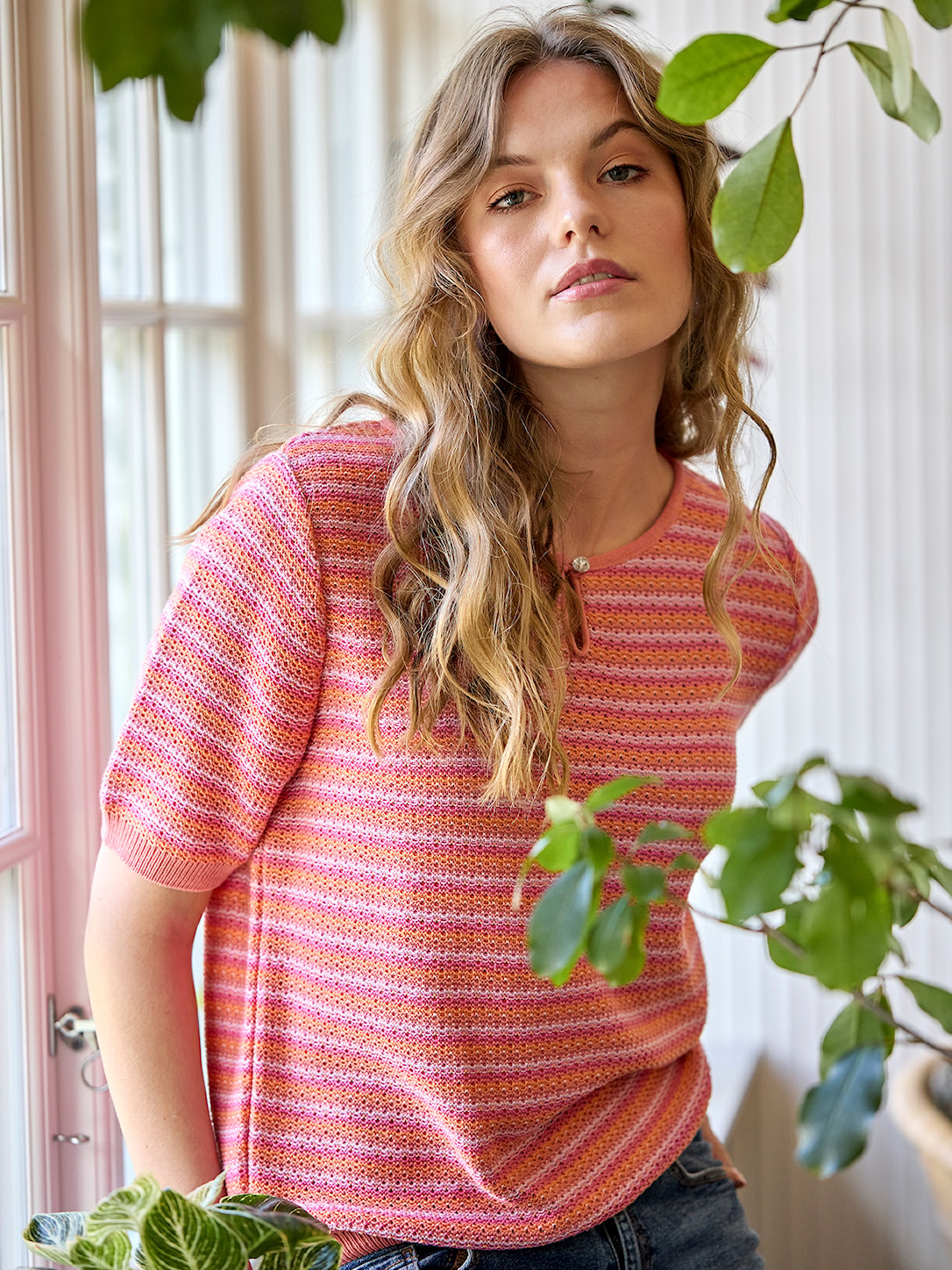 Skovhuus Kvinde Aase T-shirt Blossom Red S