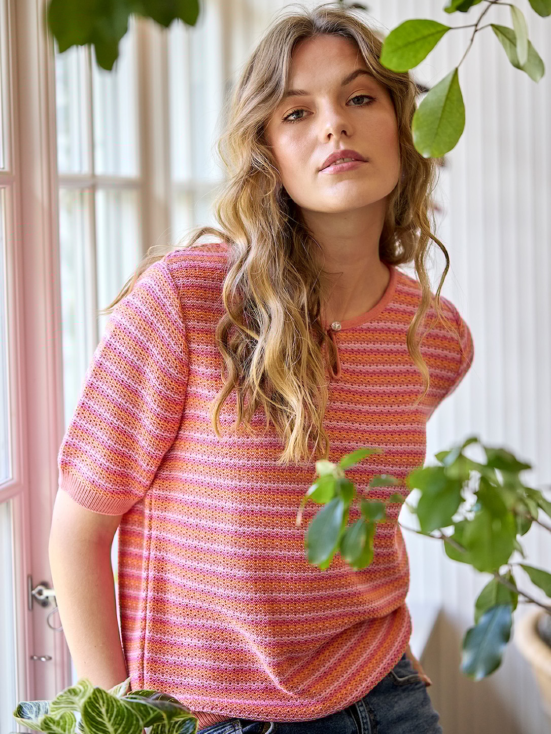 Skovhuus Kvinde Aase T-shirt Blossom Red S