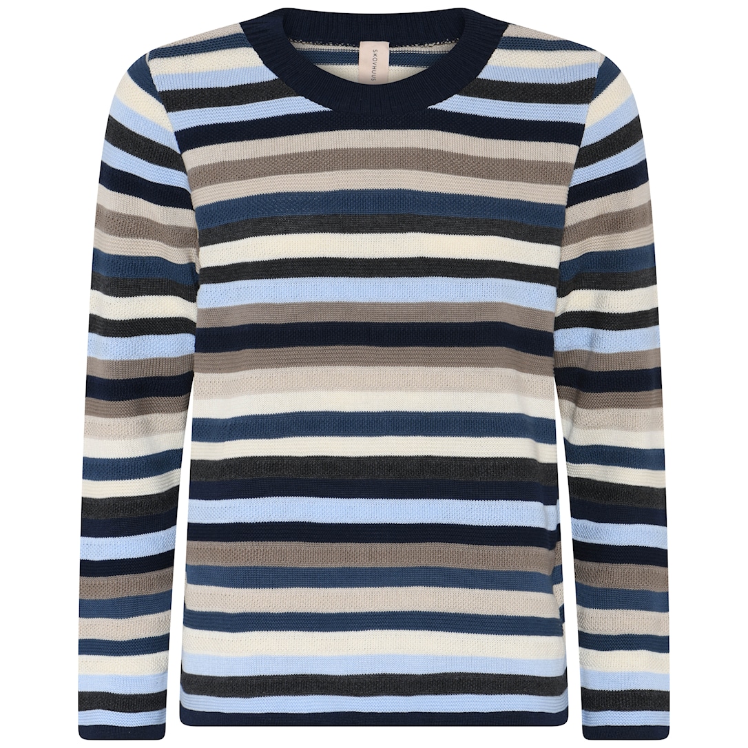 Skovhuus Kvinde Lovise Strikbluse Marine Blue S