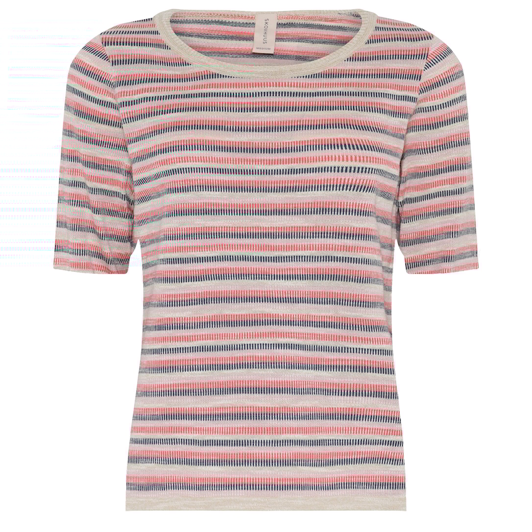 Skovhuus Kvinde Bluse med kortarm Bark Beige S