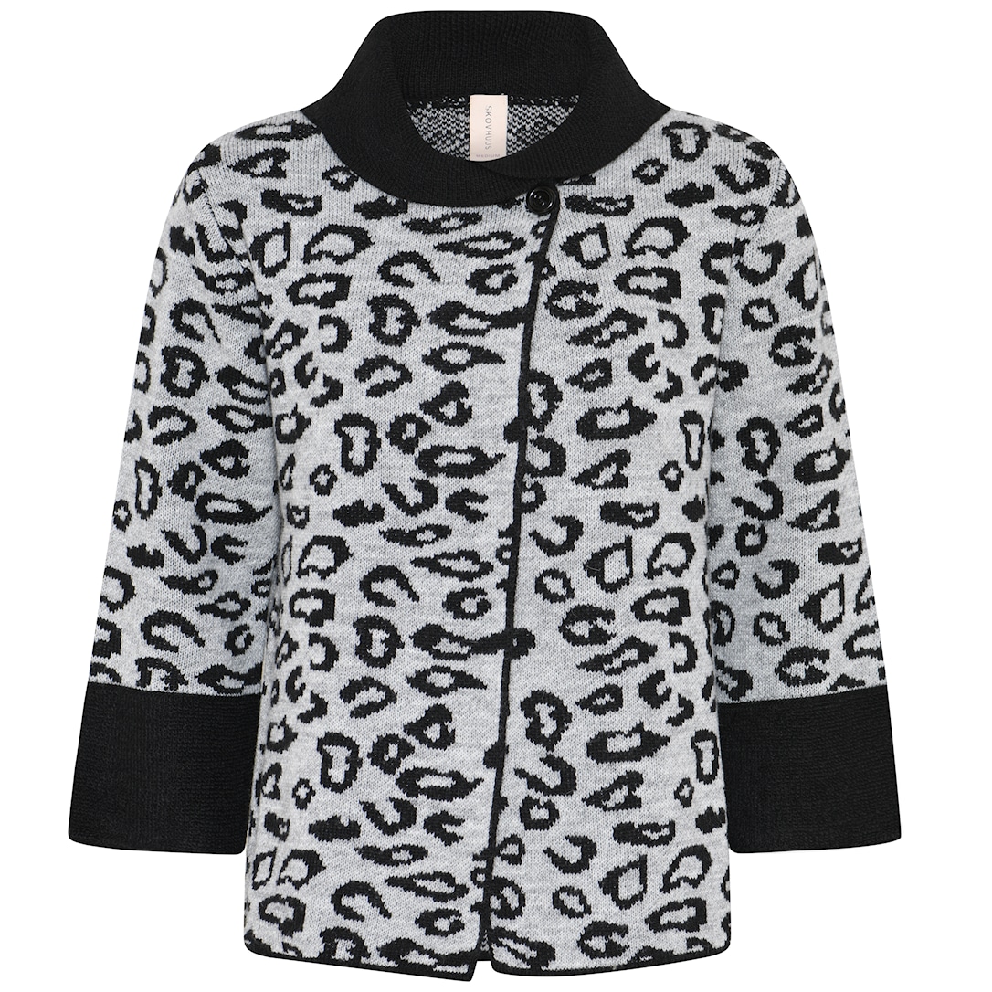 Skovhuus Kvinde Almine Cardigan Stone Grey M - Skovhuus Tilkøb