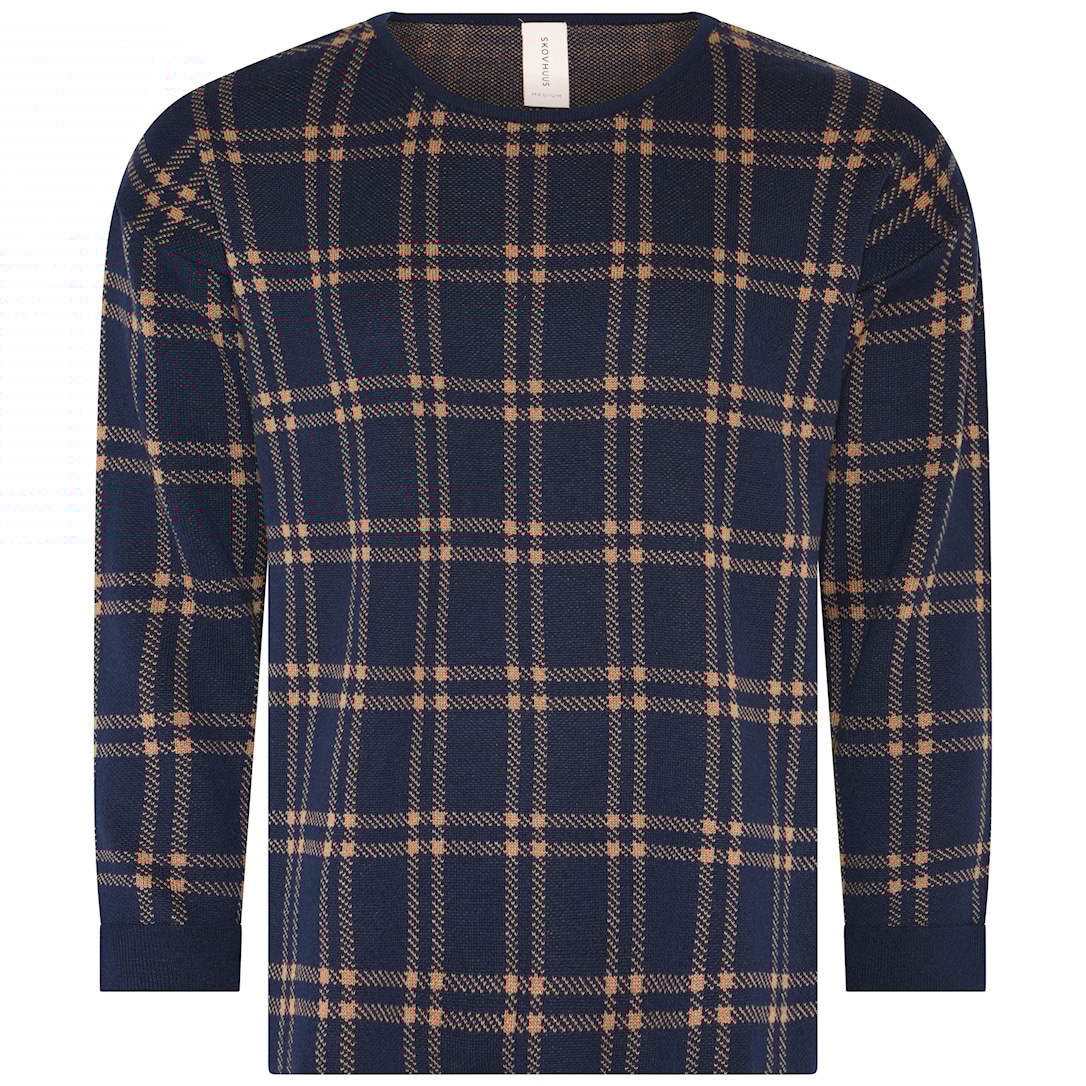 Skovhuus Kvinde Heidi Bluse m. 3/4 Ærmer Marine Blue S