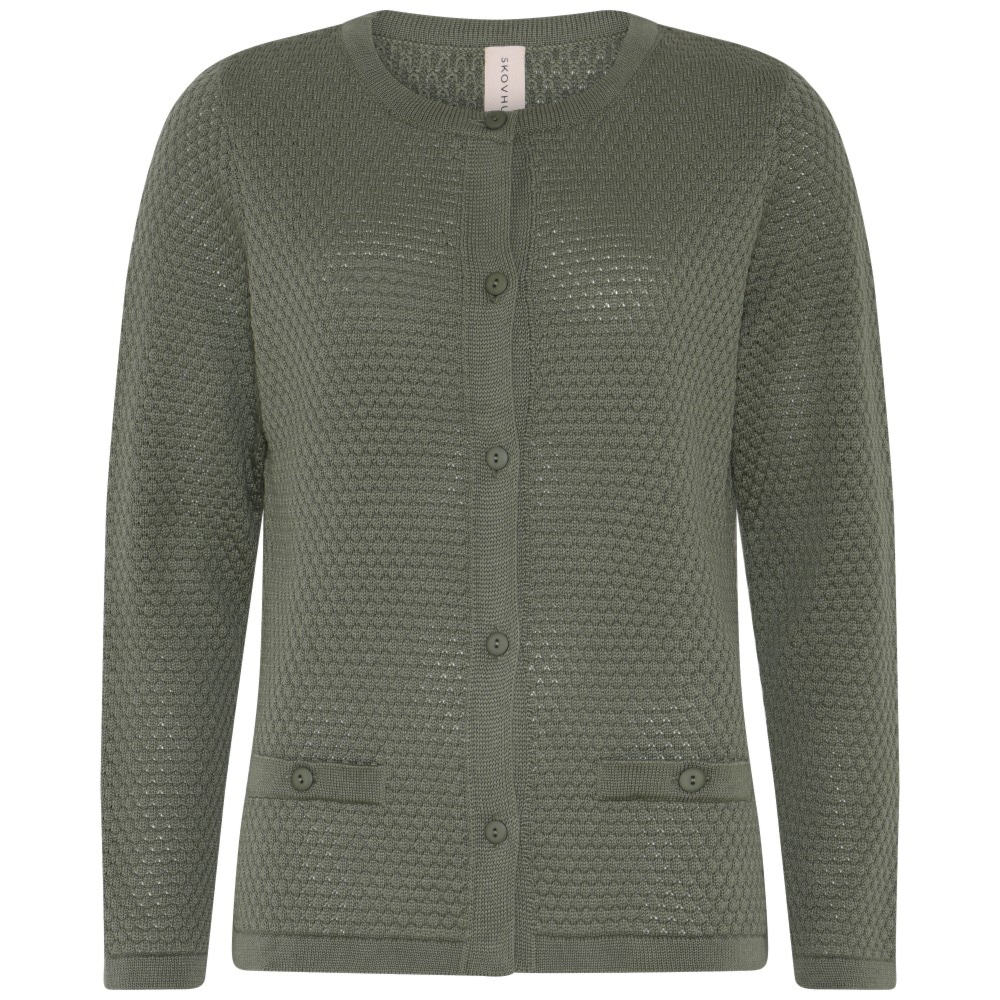 Skovhuus Kvinde Laura Cardigan Myrtle Green M