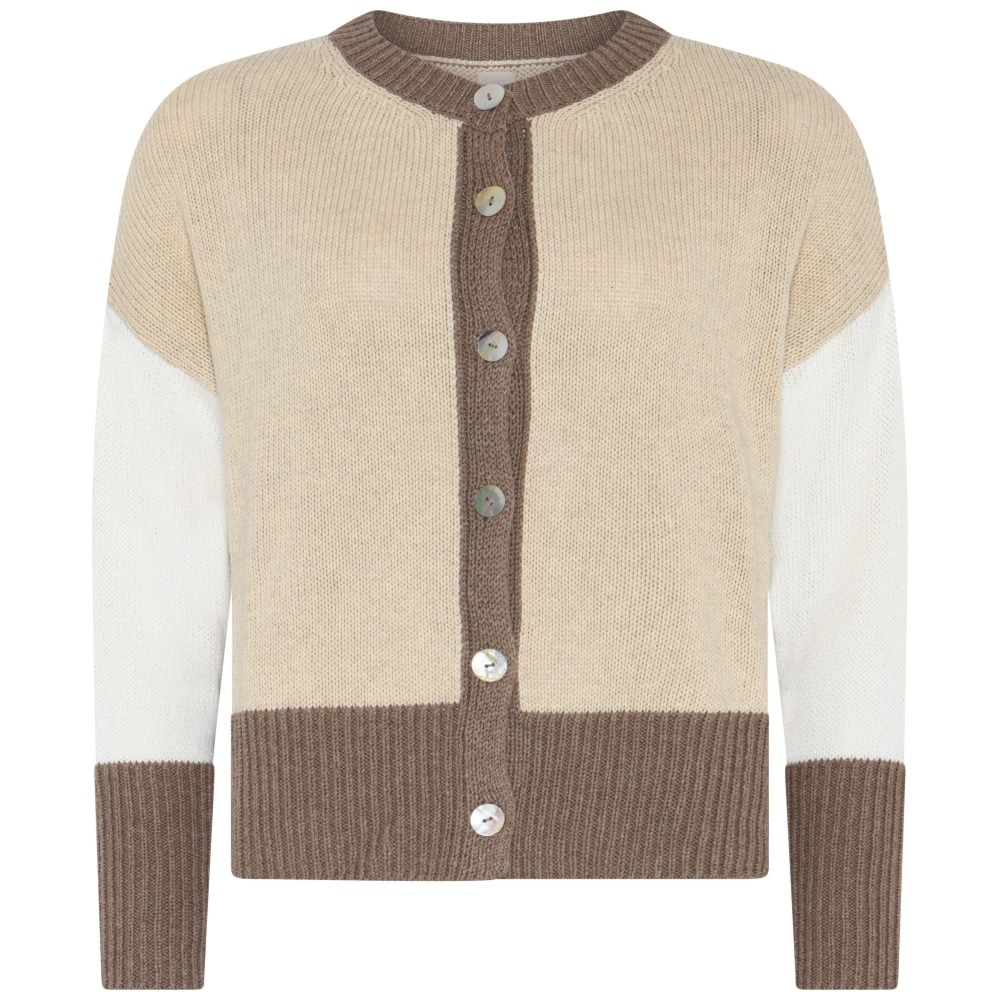 Skovhuus Kvinde Juni Strikcardigan Sandstone S