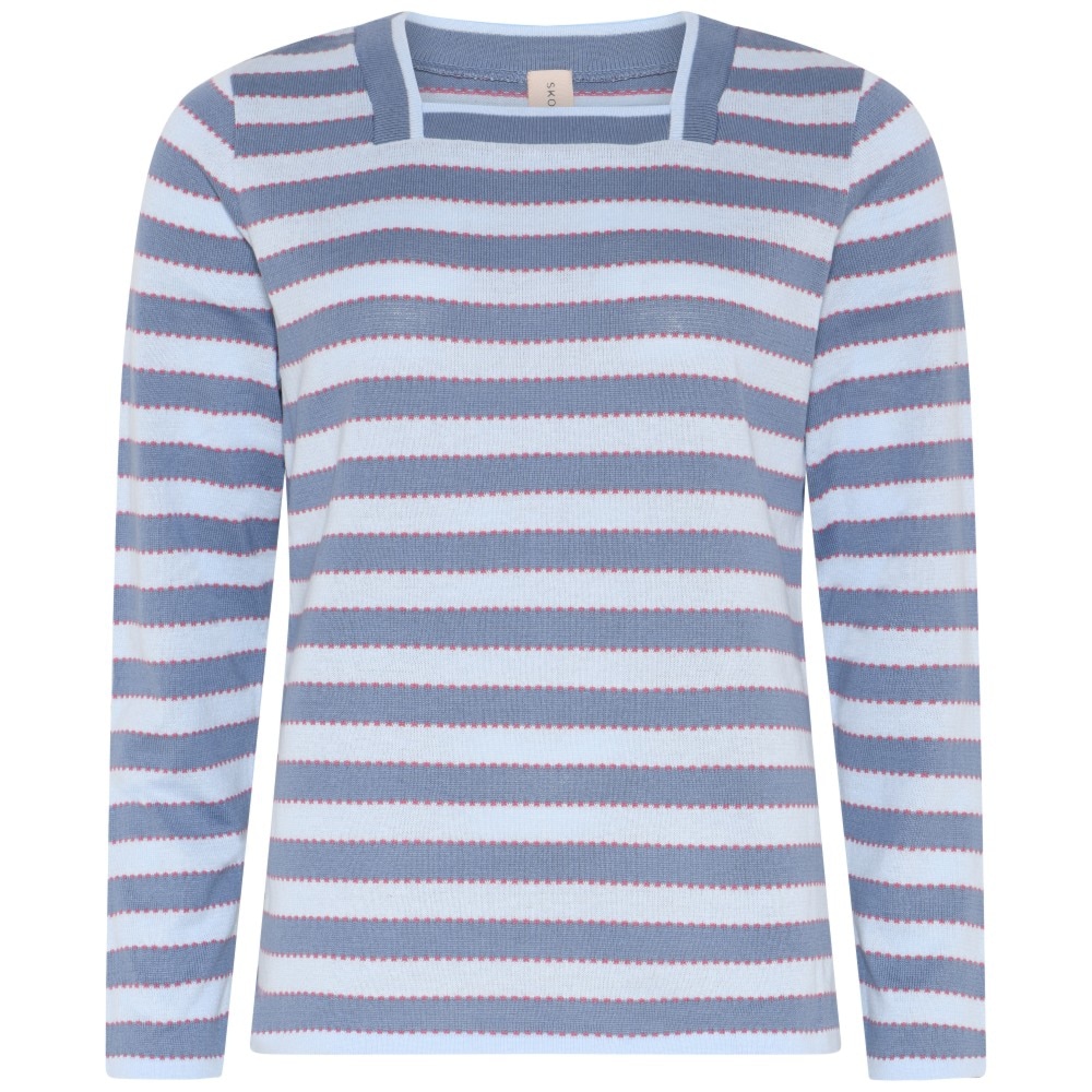 Skovhuus Kvinde Smila Strikbluse Pale Blue S