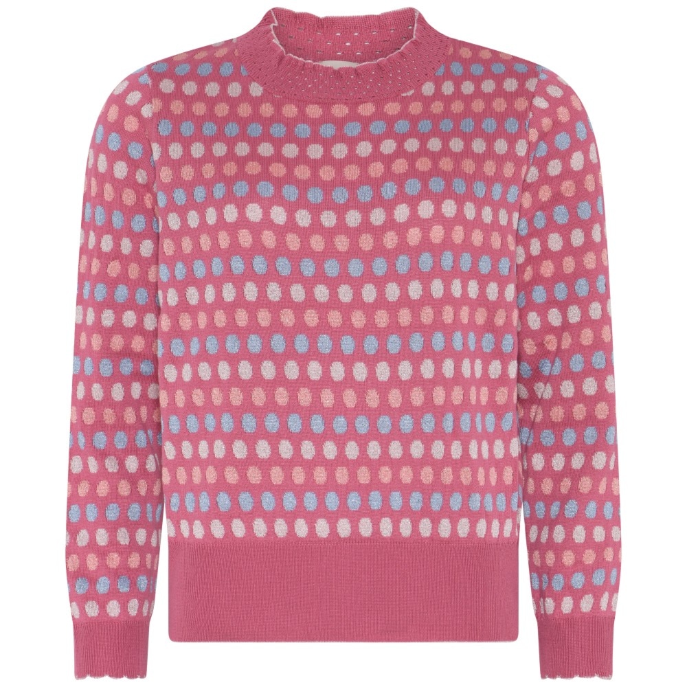 Skovhuus Kvinde Cirkeline Glitter Turtleneck Begonia Pink S