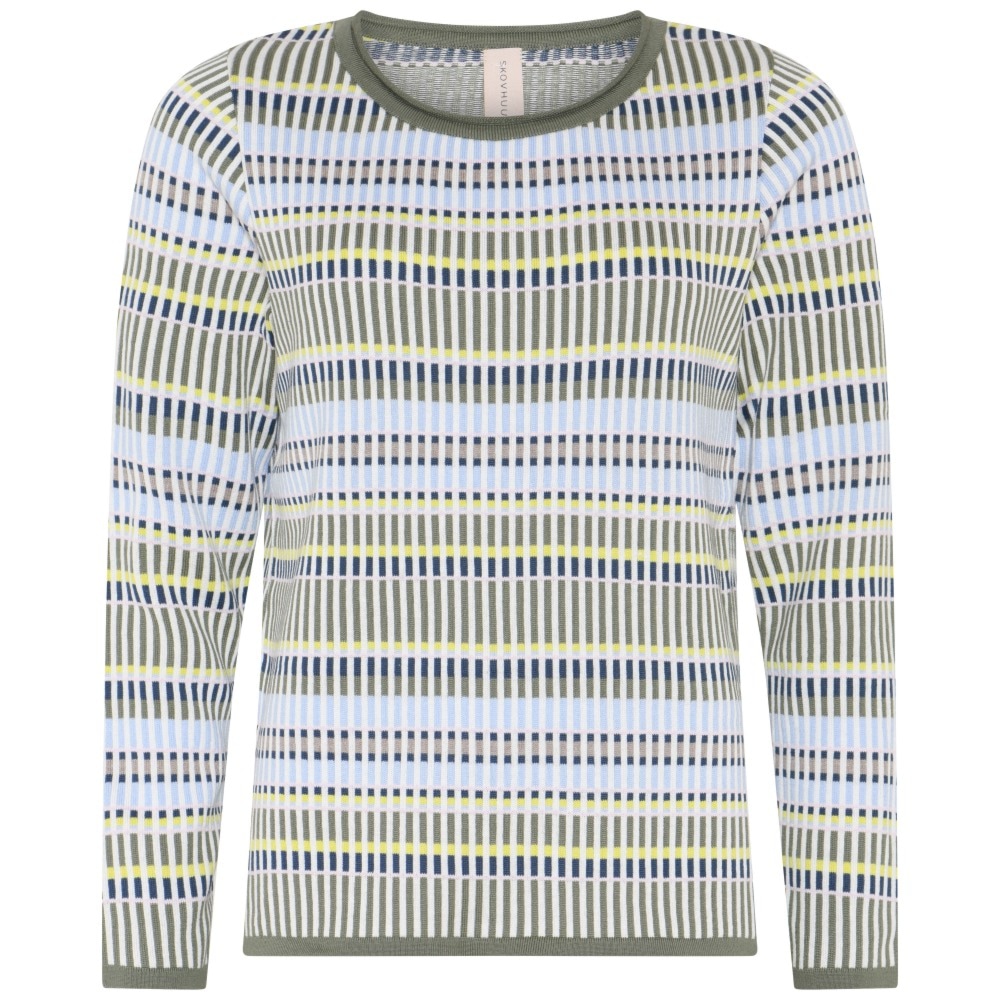 Skovhuus Kvinde Nanna Strikbluse Myrtle Green S
