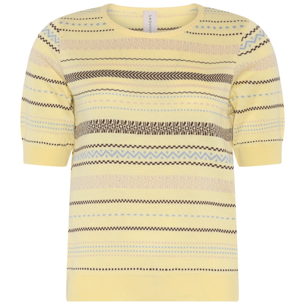 Skovhuus Kvinde Rose T-shirt Vanilla Yellow S