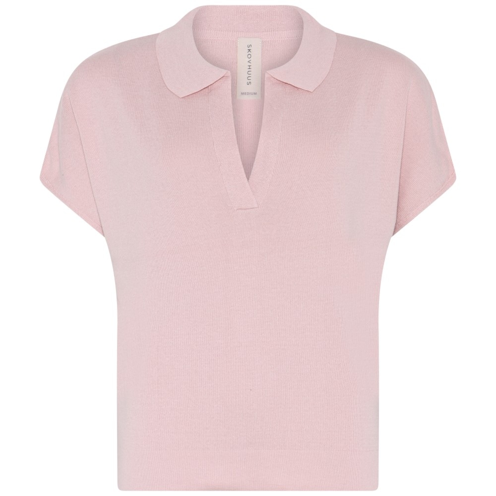Skovhuus Kvinde Carmen Polo T-shirt Lip Rose S