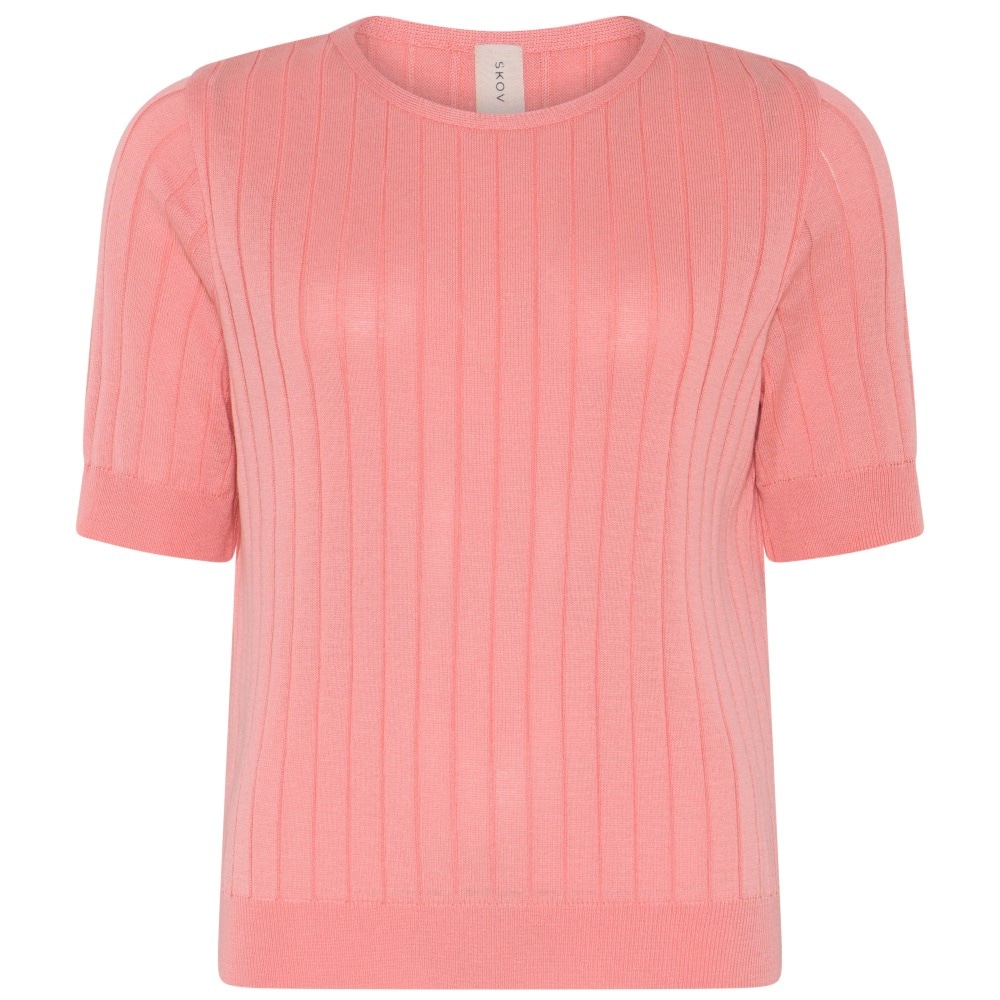 Skovhuus Kvinna Stickad T-shirt Rose Petal M