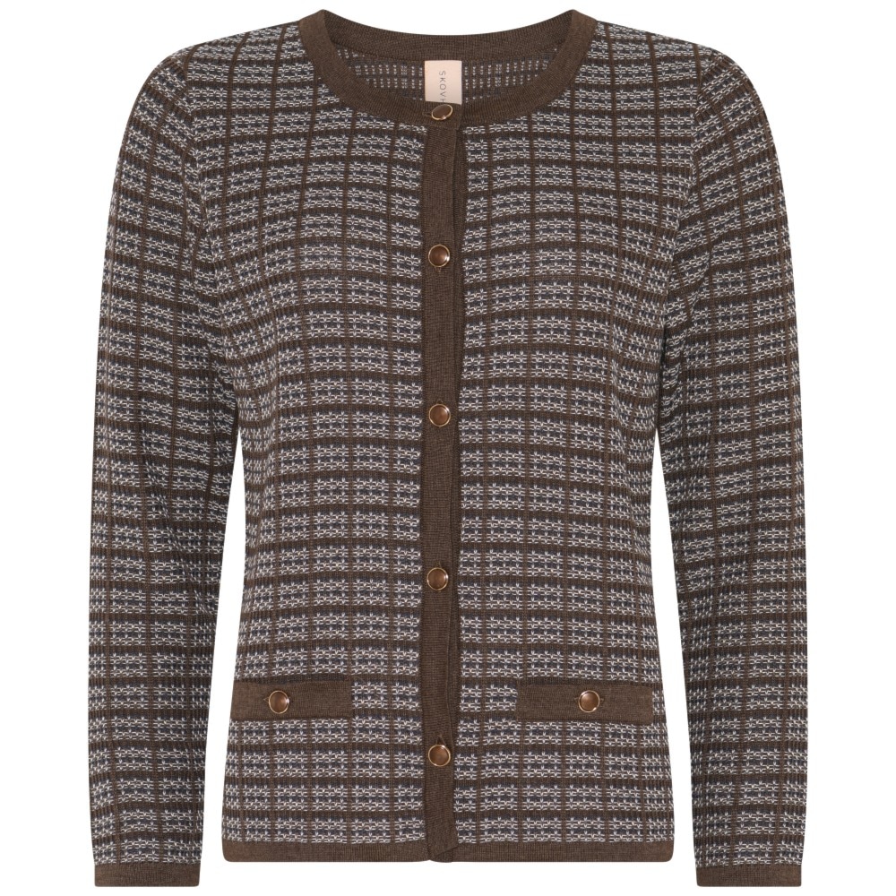 Skovhuus Kvinde Olivia Strik Cardigan Hazelnut Brown L