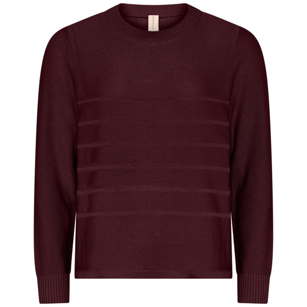 Skovhuus Kvinde Martha Strikbluse Blackberry M