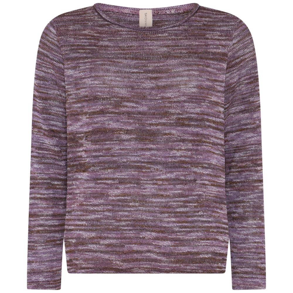 Skovhuus Kvinde Gitte Multifarvet Bluse Lupin Lilac S