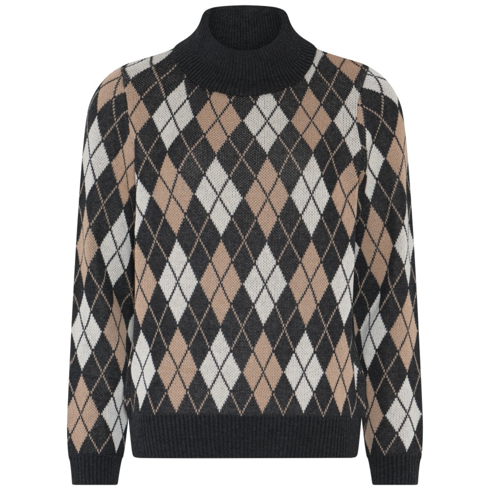 Skovhuus Kvinde Bluse med turtelneck Charcoal Grey M
